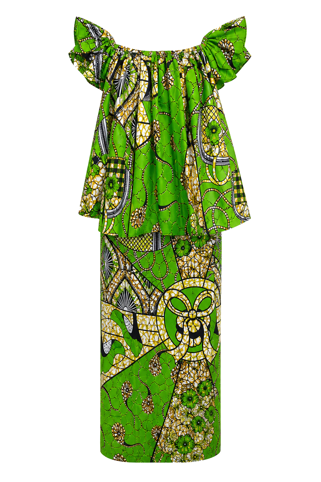 Ensemble vert à cercles