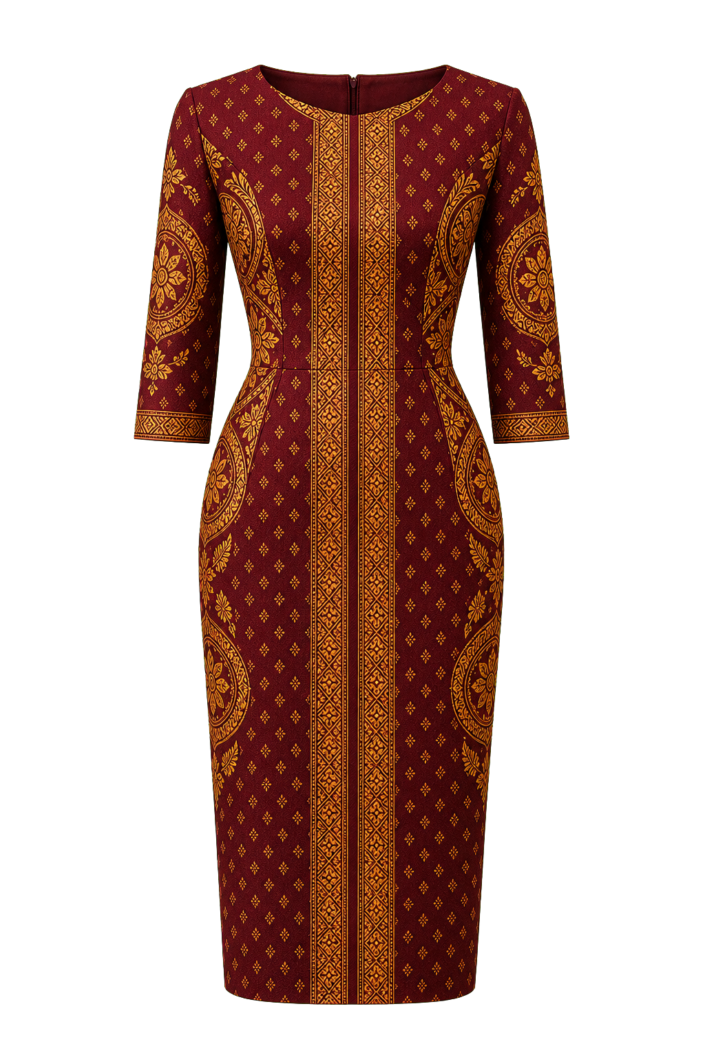 Robe ankara bordeaux